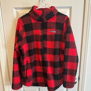 Columbia Plaid Fleece Jacket
